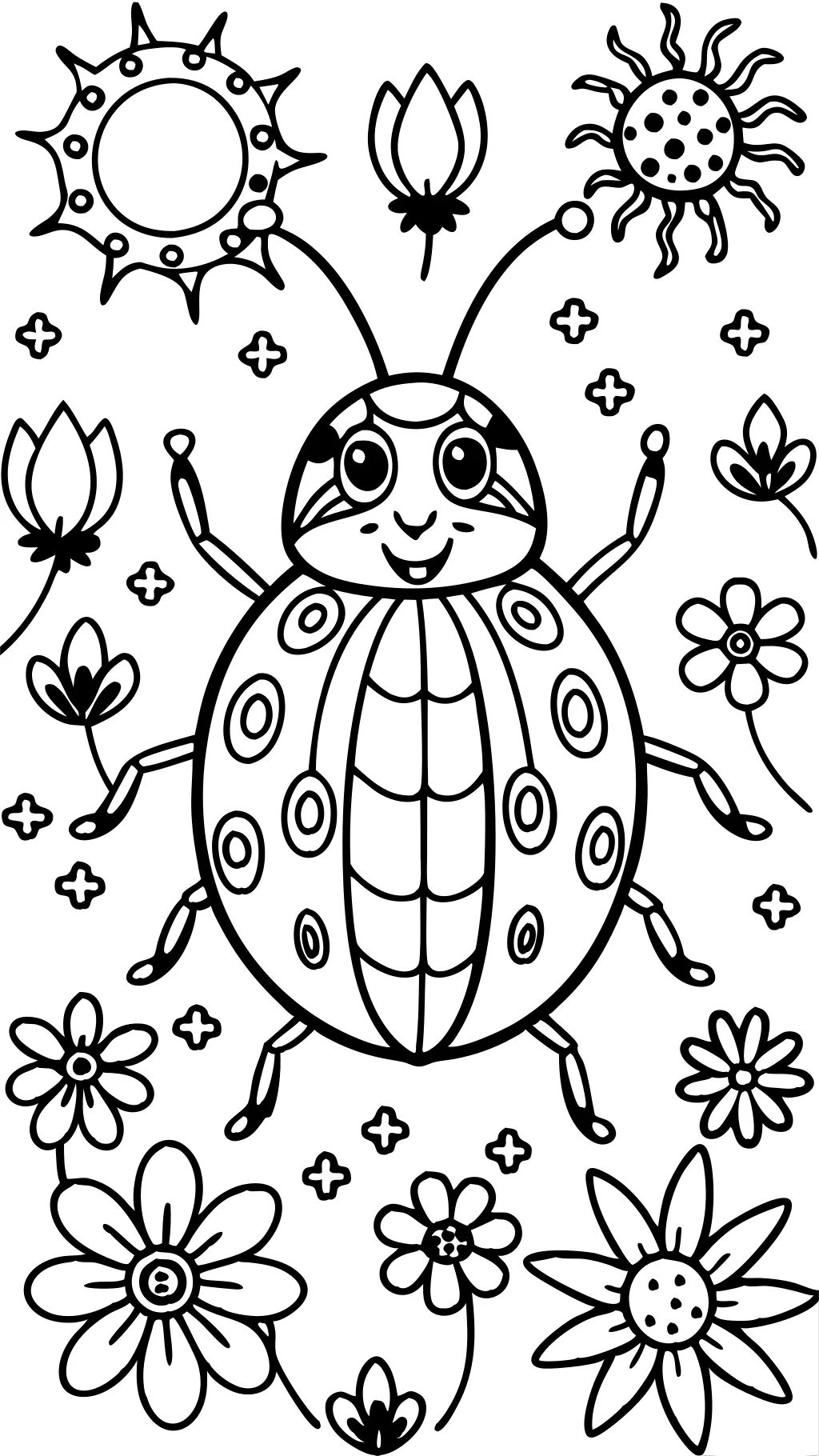 ladybug coloring page printable